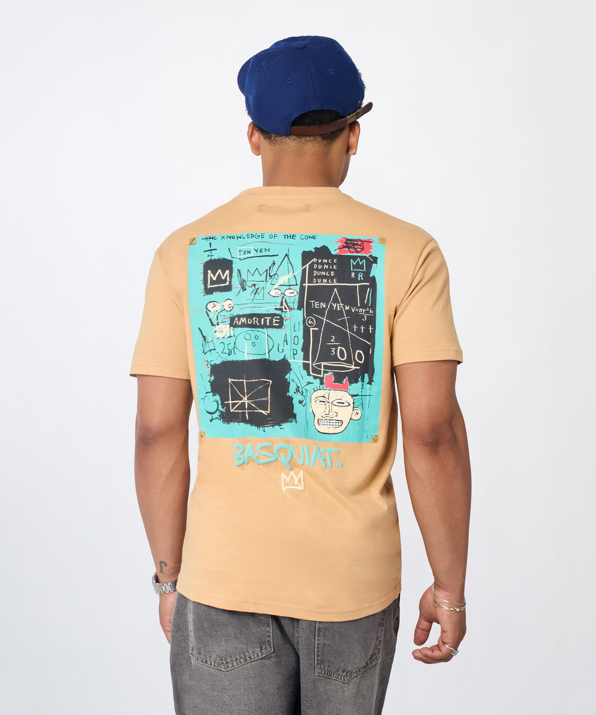 Basquiat Equal Pi Tee - Khaki