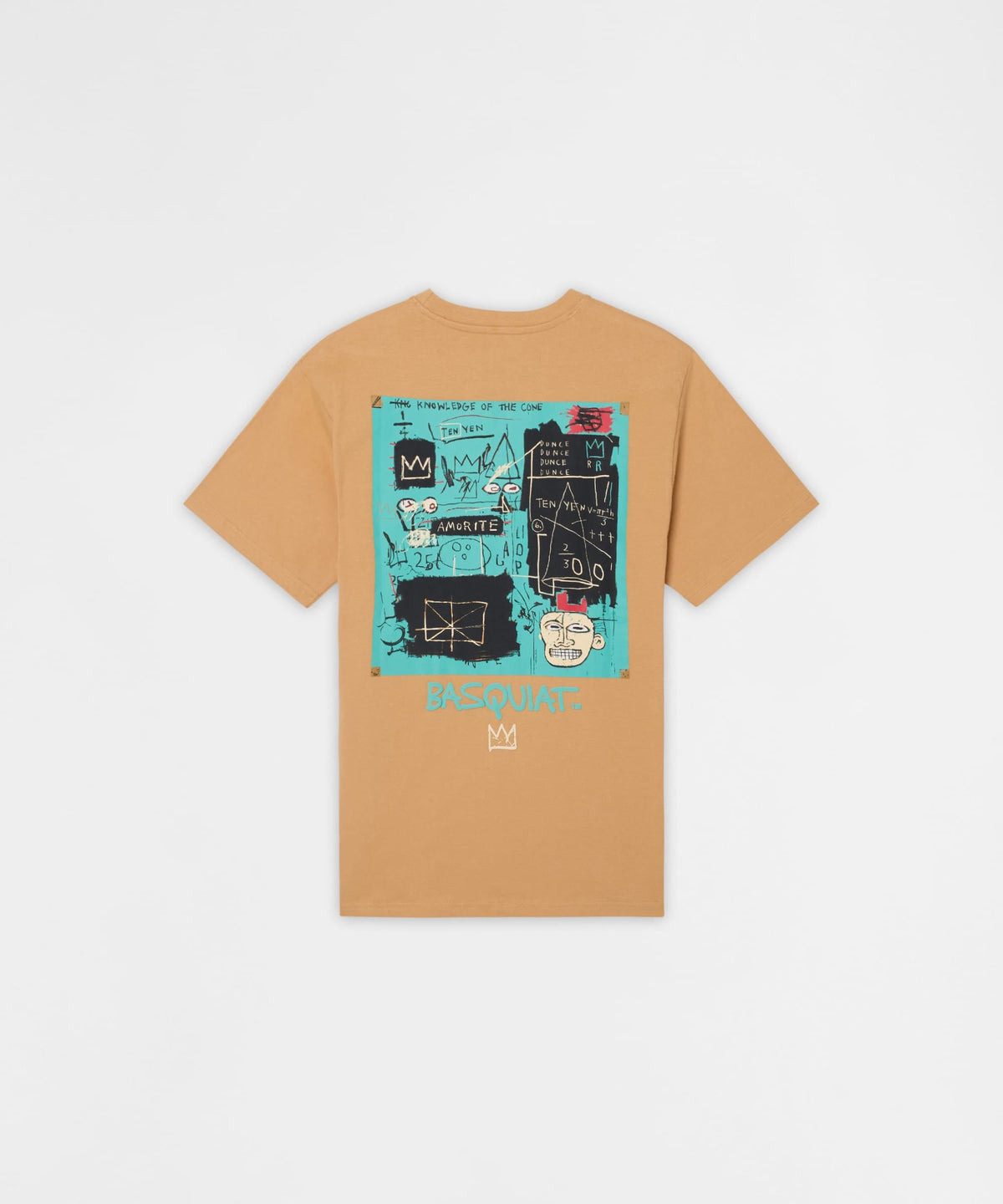 Basquiat Equals Pi Kid's Short Sleeve Tee - Khaki